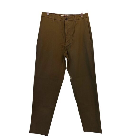 Department Five Mens George Trousers Army Green Slim Fit Size 30 Made In Italy